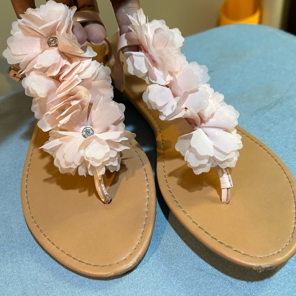 Floral Pink Sandals